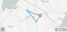  Tansania Safari - Serengeti, Ngorongoro &amp; Tarangire Nationalpark (Gruppenreise, 5 Tage) - 5 Destinationen 