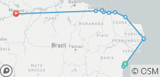  Nord-Brasilien: Sehen und erleben Sie fast ALLES in 11 Tagen, 1. Klasse individuelle Rundreise - 12 Destinationen 