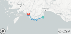 4-day Olympos to Fethiye gulet cruise - 8 destinations 