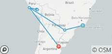  Brasilien, Perú &amp; Argentinien - 15 Tage - 11 Destinationen 