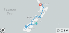  Fjorden, vulkanen en ontmoetingen - van Christchurch naar Auckland (21 dagen) - 18 bestemmingen 