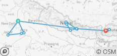  India, Nepal and Bhutan Tour - 16 destinations 