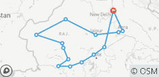  Noord-India Cultuurreis vanuit Delhi - 16 bestemmingen 