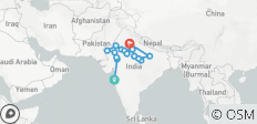  North India Tour with Varanasi - 18 destinations 
