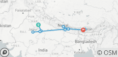  Rundreise Indien, Nepal und Bhutan - 16 Destinationen 