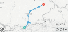  Isar Fietsroute: plezierig met bagagetransfer - 10 bestemmingen 