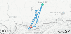  Von München nach Garmisch inkl. Gepäcktransfer - 10 Destinationen 