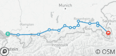  Lake Constance-Königssee Cycle Route: SELECT - 15 destinations 