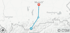  Isar cycle path: short trip Isarquelle - Munich with luggage transfer - 3 destinations 
