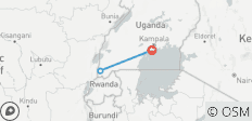  Uganda Gorilla Trek Budget Safari über Entebbe (3 Tage) - 3 Destinationen 