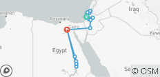  Excursion en Israël, Jordanie et Égypte - 13 jours - 16 destinations 