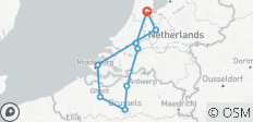  Best of Holland &amp; Belgium 2023 Start Amsterdam, End Amsterdam - 9 destinations 
