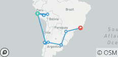  Premium Höhepunkte aus Südamerika - 20 Destinationen 
