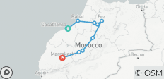  Premium Höhepunkte Marokkos - 9 Destinationen 