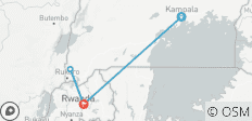  Premium Uganda &amp; Ruanda - 4 Destinationen 