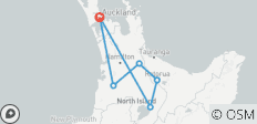  Abenteuerreise Neuseelands Norden - 6 Destinationen 