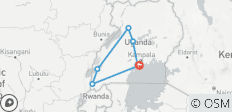  Uganda umfassend: Buschfahrten, Wildtiersichtungen und Gorillatrekking - 7 Destinationen 