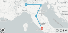  Milán, Venecia, Florencia, Roma: circuito esencial - hoteles de 3* con bajas emisiones de carbono en tren - 4 destinos 