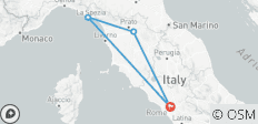  Rome, Florence, Cinque Terre, Rome: signature (4* hotels) carbon neutral tour by train - 4 destinations 