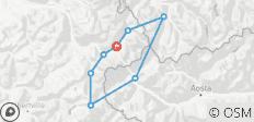  Circuito del Mont Blanc, habitaciones privadas - circuito autoguiado - 8 días - 8 destinos 