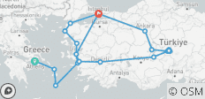  Lo mejor de Grecia y Turquía con crucero de 2 días (grupo pequeño) - 23 destinos 