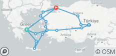  Le meilleur de la Grèce et de la Turquie avec une croisière de 3 jours (petit groupe) - 25 destinations 