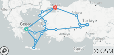  Best of Greece and Turkey with 3-day Cruise (Small Group) - 25 destinations 