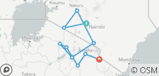  Kenia en Tanzania Circuit Safari - privé 13 dagen - 10 bestemmingen 
