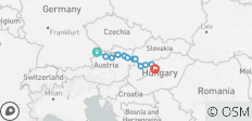  Donau-Radweg 4-Länder-Tour Passau - Wien - Bratislava - Budapest (14 Tage) - 12 Destinationen 