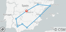  Discovery of Spain - 10 days - 9 destinations 