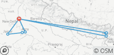  Circuit du Triangle d\'Or avec les plantations de thé de Darjeeling - 10 destinations 