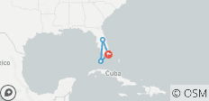  Key West, Orlando, Miami Stadtrundfahrt + Boot Rundreise - 4 Destinationen 