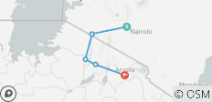  8-daagse Wonderen van Kenia &amp; Tanzania - Safari Midrange - 5 bestemmingen 