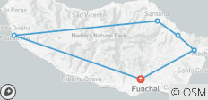 Madeira: rutas de senderismo \&quot;Levada\&quot; - circuito autoguiado; programa extendido - 6 destinos 