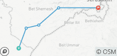  Judäische Berge Trek - Von Beit Guvrin nach Jerusalem (4 Tage) - 5 Destinationen 