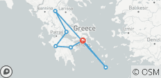  Circuit en groupe de 10 jours dans la Grèce antique et à Santorin avec croisière au volcan - 8 destinations 