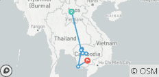  Kleingruppen-Rundreise &amp; Baden – Laos &amp; Kambodscha (inkl Flug) - Ursprüngliches Indochina - 13 Destinationen 