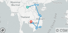  Small Group Roundtrip &amp; Bathing - Laos, Vietnam &amp; Cambodia (incl. flight) - 25 destinations 