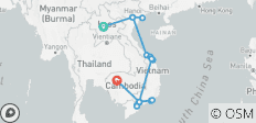  Superior - Viaje de ida y vuelta en grupo reducido y a nado - Laos, Vietnam y Camboya (incl. vuelo) - Lo más destacado de Indochina - 21 destinos 