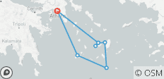  Paros, Naxos, Santorin &amp; Milos inkl. geführte Besichtigungen - Standard - 8 Destinationen 