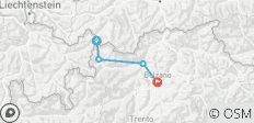  Piste cyclable de l\'Adige de Nauders à Bolzano (7 jours) - 4 destinations 