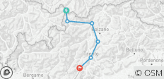  Piste cyclable de l\'Adige de Nauders à Riva del Garda (7 jours) - 6 destinations 
