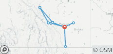  Circuit d\'aventure de 7 jours dans les Rocheuses de l\'Alberta : Parcs nationaux de Banff, Jasper, Yoho, Waterton et Drumheller - 10 destinations 