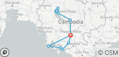  Cycle Cambodia: Angkor to the Beaches - 11 destinations 