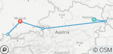  Austria &amp; Germany Journey by Train - 12 Days - 6 destinations 