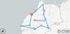  Circuit de 17 jours au Maroc depuis Casablanca - 16 destinations 