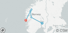  Höhepunkte Norwegens (Oslo nach Bergen) - 6 Destinationen 
