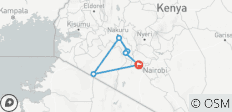  Masai Mara/Nakuru/Naivasha Camping Safari (Gruppenreise, 5 Tage) - 6 Destinationen 