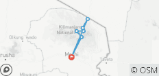  KPAP Kilimanjaro Besteigung über die Rongai Route (6 Tage) - 7 Destinationen 