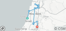  Israel: Pilgerreise ins Heilige Land (Tel Aviv nach Jerusalem) (Standard) (from Tel Aviv to Jericho) - 12 Destinationen 